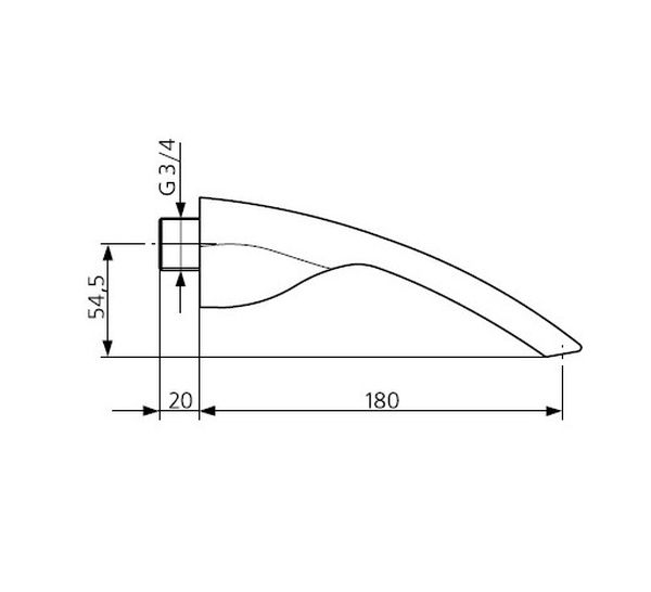 Излив для ванны Ideal Standard Venice A5365AA