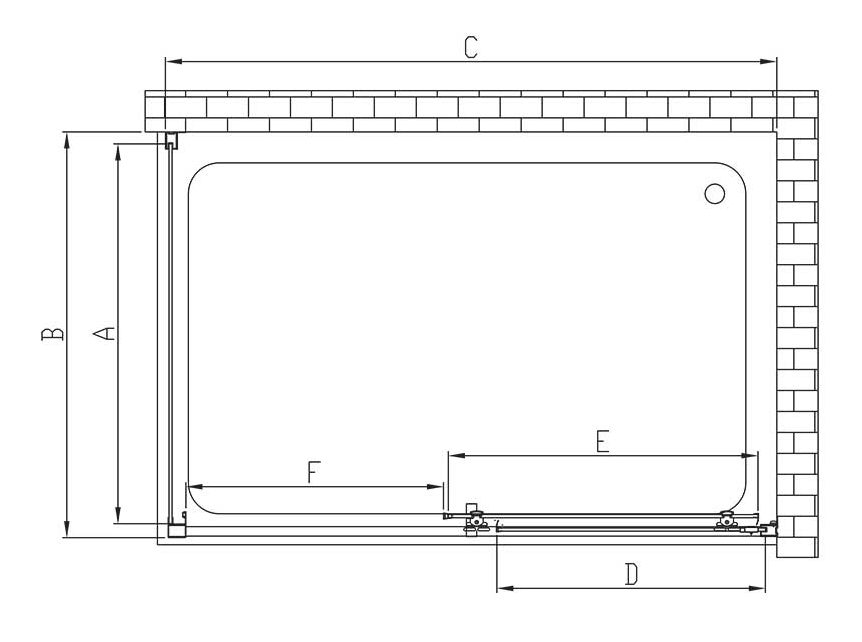 Душевой уголок Vincea Alpha VSR-3AL8015CL 150x80 хром, прозрачное