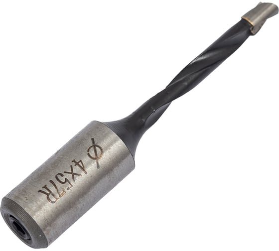 Сверло присадочное усиленное "глухое" (4x57.5 мм; S=10 мм; RH) ROTIS 412.0457R