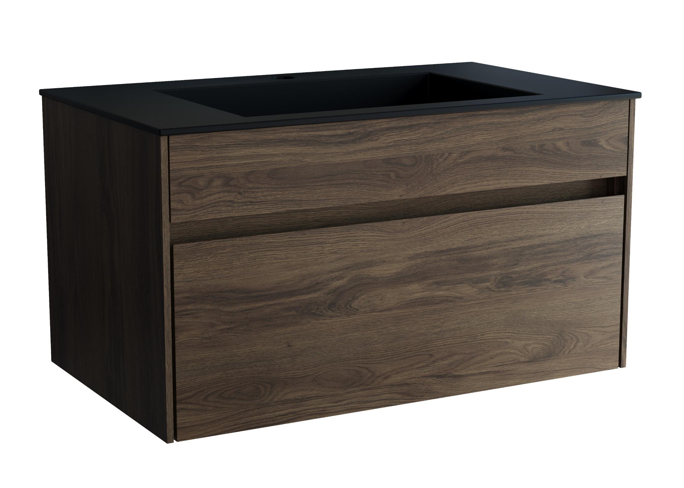Тумба с раковиной Vincea Chiara new 80 см C.Oak