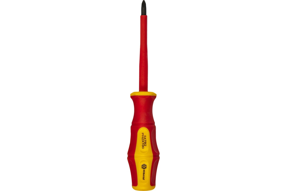 Отвертка диэлектрическая Ultra Grip PH-2 х 100 мм КОБАЛЬТ CR-V 646-508