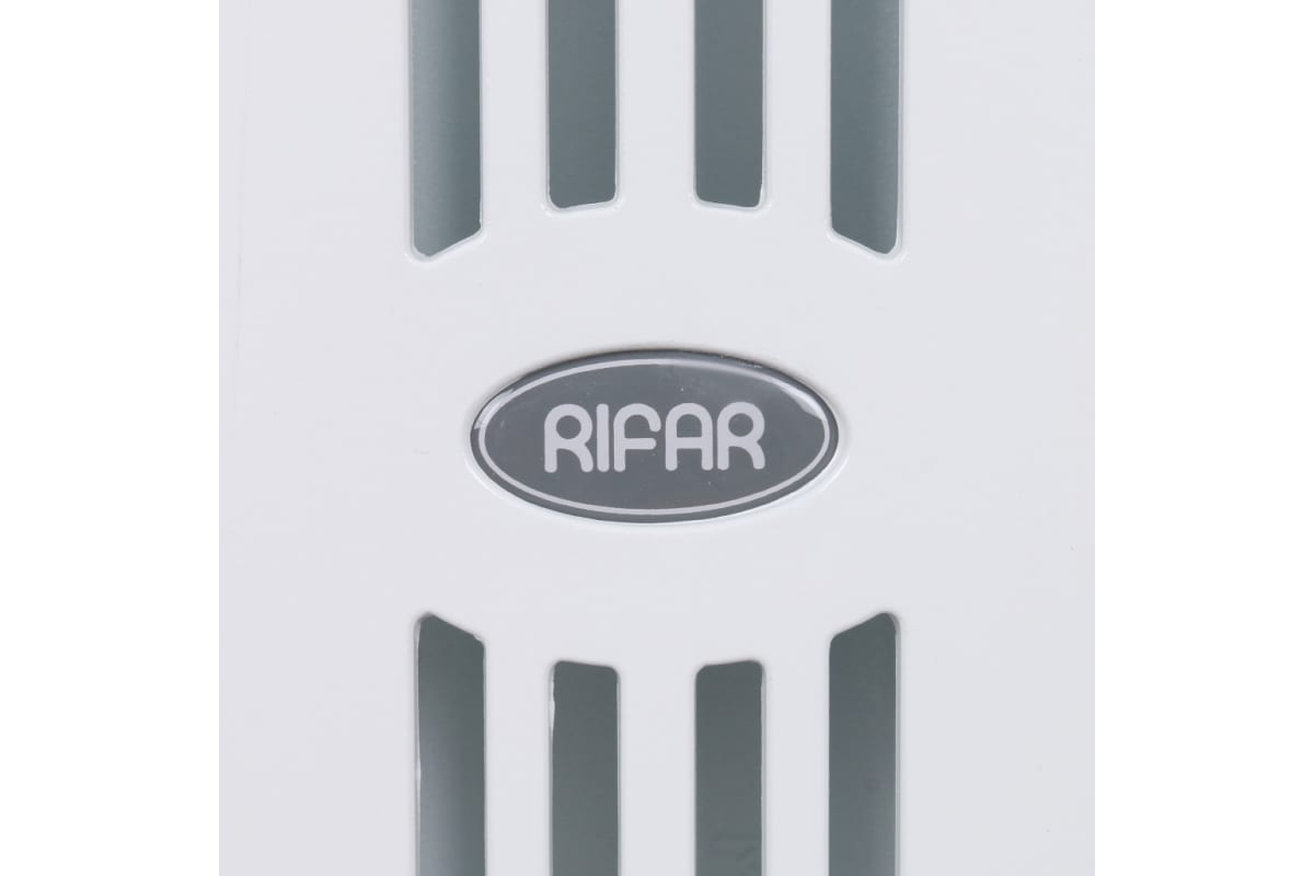 Биметаллический радиатор Rifar SUPReMO 500 7 секций, боковое подключение, белый RAL 9016 S 500-7