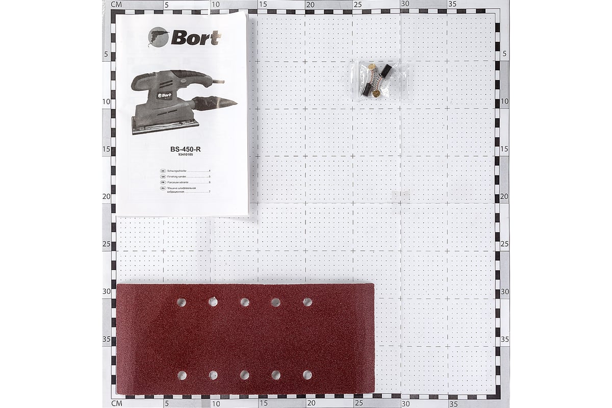 Шлифовальная вибрационная машина Bort BS-450-R 93410105