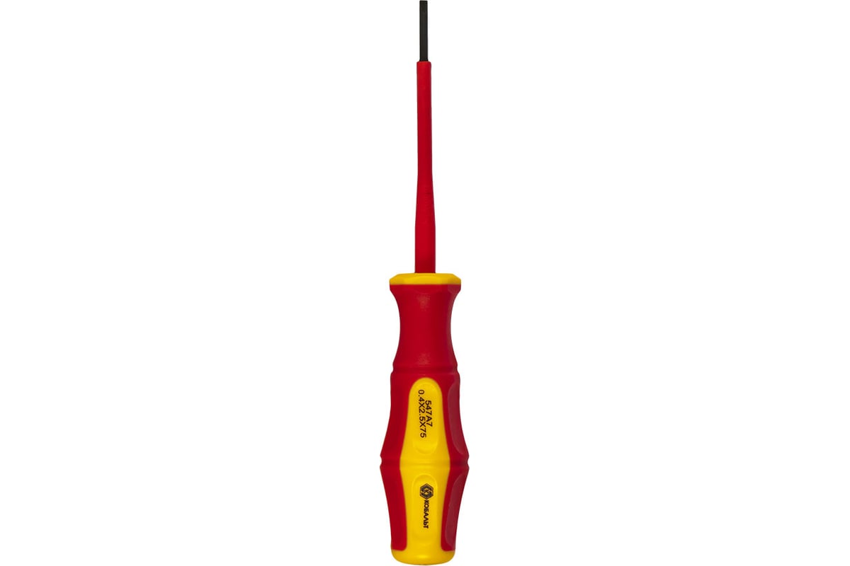 Отвертка Ultra Grip SL 2,5 х 75 мм CR-V КОБАЛЬТ 646-430