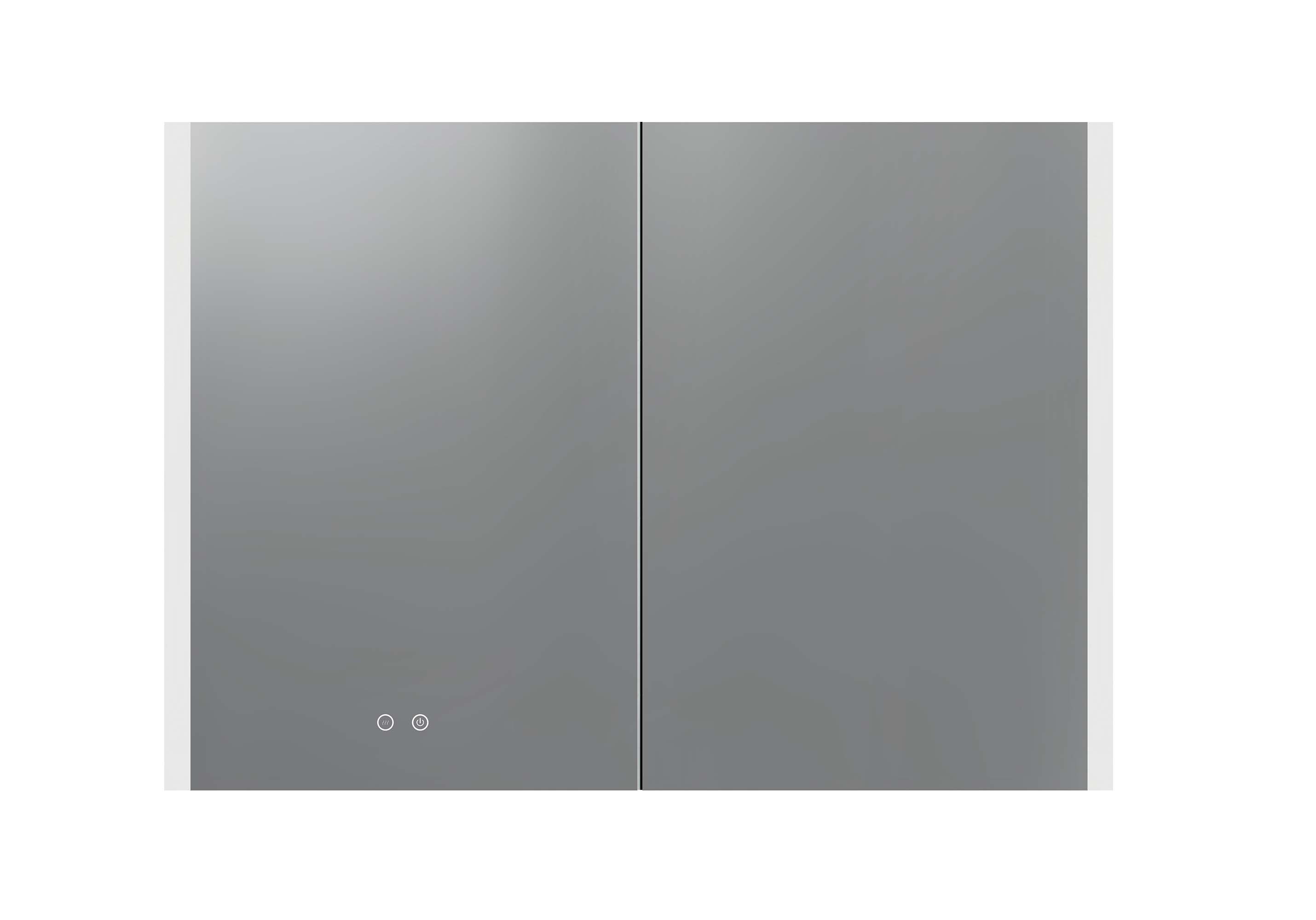 Зеркальный шкаф Aquatek 100x70 см с подсветкой, антипар, хром AQ7109-MLC
