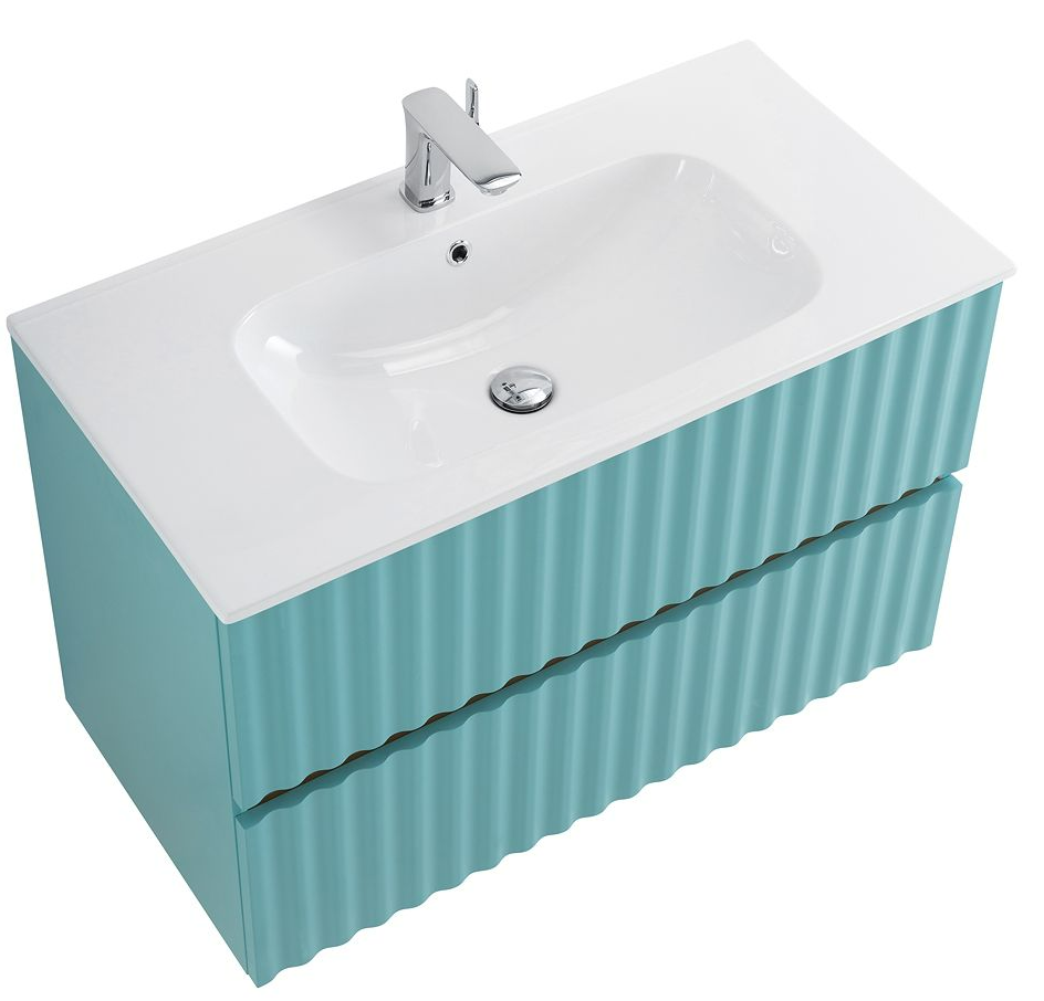 Мебель для ванной Art&Max Elegant 100 см, LED подсветка, светло-зеленый