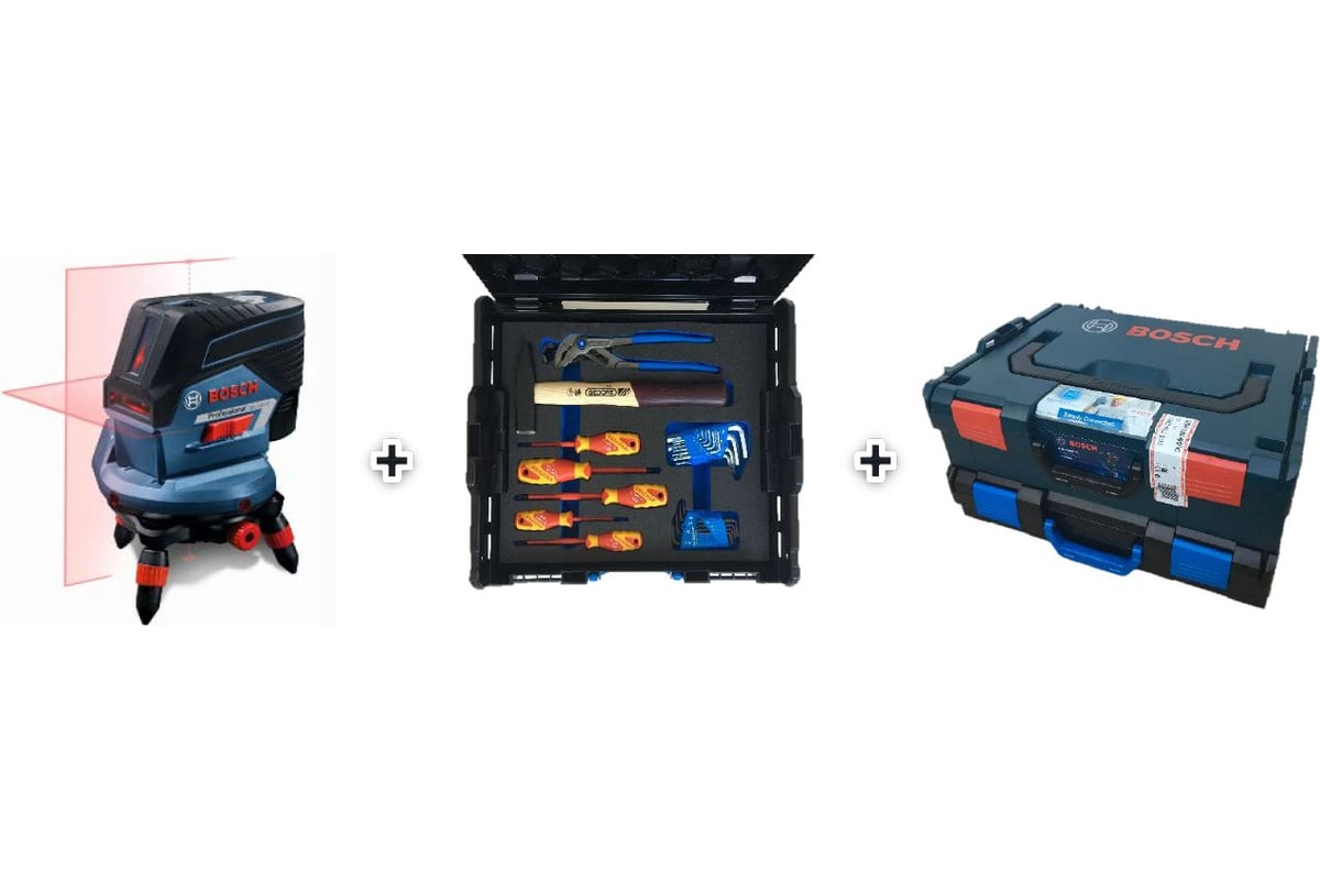 Комбинированный лазерный нивелир Bosch GCL 2-50 C + GEDORE set 0.615.994.0KG