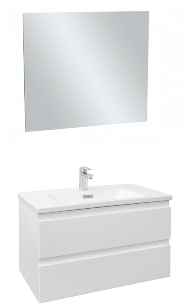 Мебель для ванной Jacob Delafon Madeleine 80 см белый блестящий