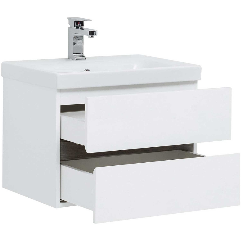 Мебель для ванной Aquanet Беркли 60 см белый/дуб рошелье
