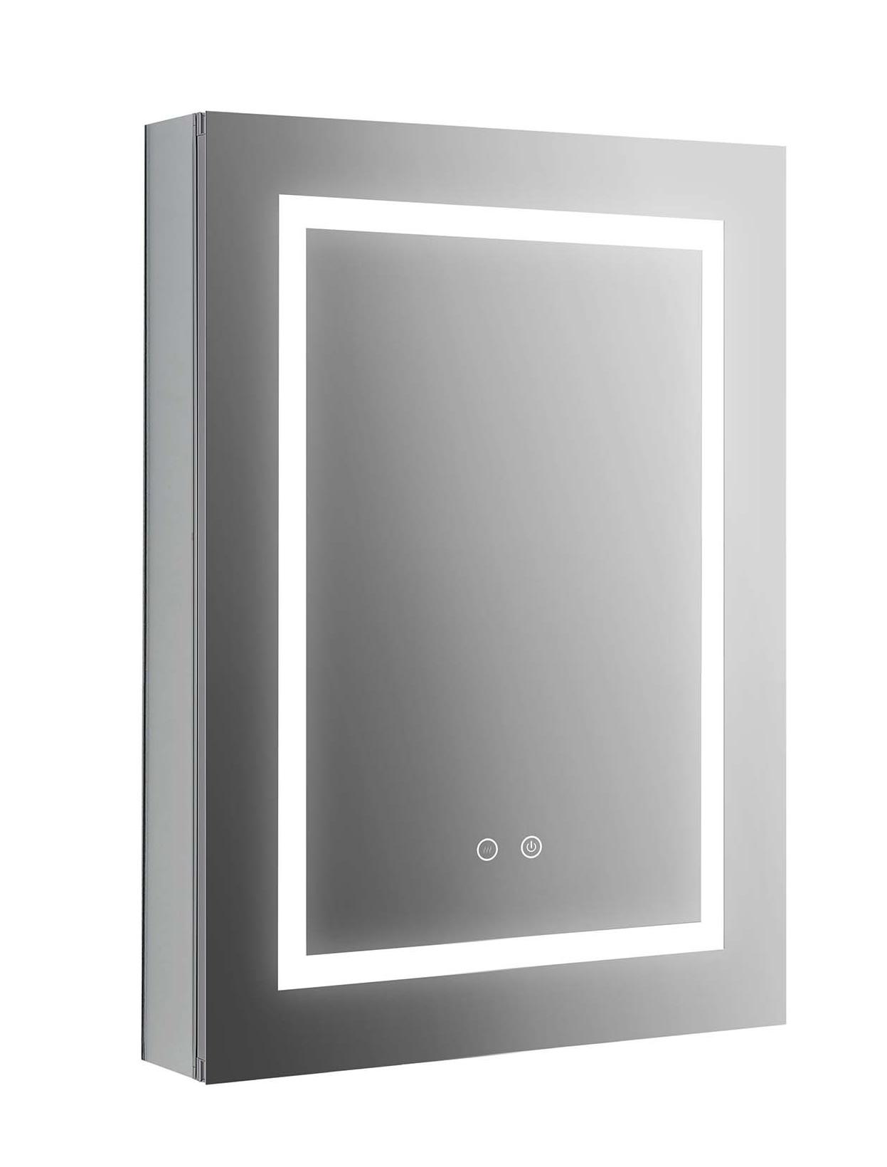 Зеркальный шкаф Aquatek 50x70 см с подсветкой, антипар, хром AQ7504-MLC