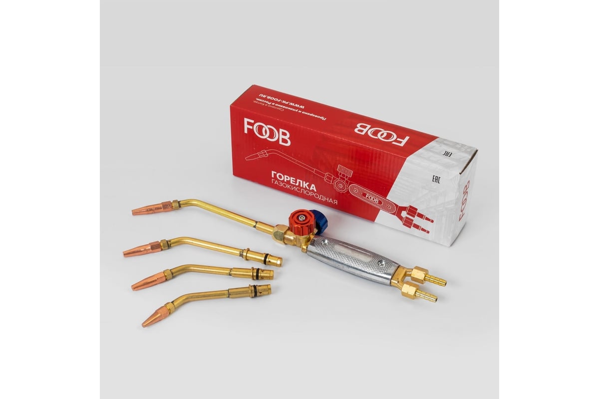 Ацетиленовая горелка FOOB г2-м, наконечники № 0, 1, 2, 3 f55.10.1 00-00004047