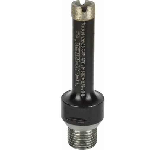 Коронка алмазная, спекание 16х60 мм, 1/2/M14 SK TECH-NICK 105610009