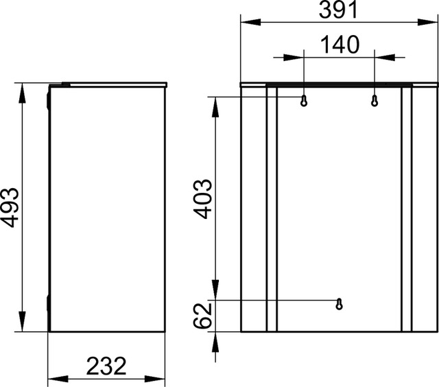 Ведро подвесное Keuco Plan 14988070000 30 л сталь