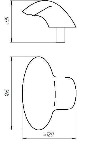 Излив для ванны Радомир Ниагара 1-28-4-0-0-666 бронза