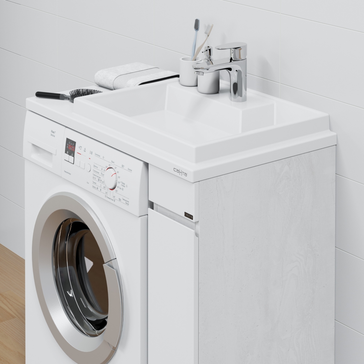 Тумба с раковиной Санта Марс 80 см (рак.Юпитер 80см) напольная