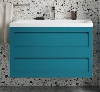Мебель для ванной Art&Max Platino 100 см бирюзовый матовый
