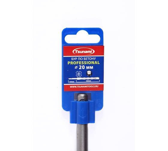 Бур по бетону SDS-plus Professional 20x450 мм Tsunami T10610200020450