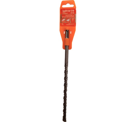 Бур Стандарт (12x210х260 мм; 2 резца + 2 спирали; SDS-Plus) Bohrer 30112260
