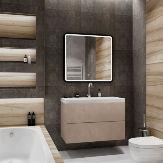 Тумба с раковиной Art&Max Verona Push 90 см