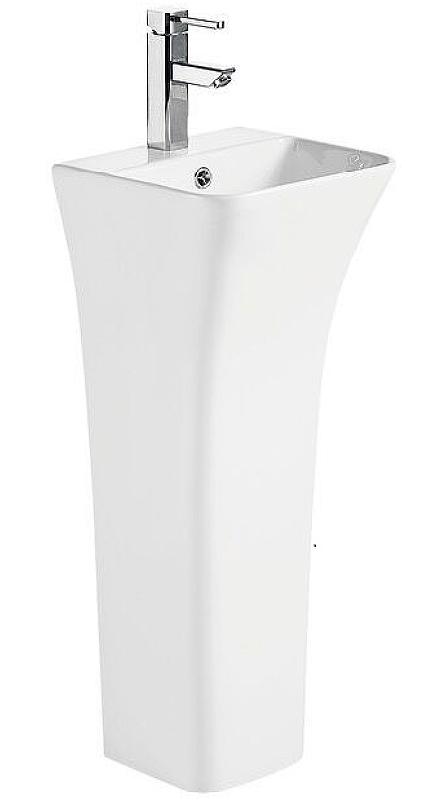 Раковина напольная WeltWasser WW LEERBACH 3434 GL-WT 34 см, белый глянец 10000013331