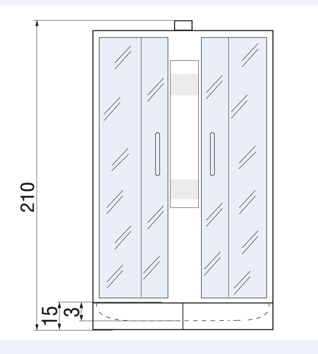 Душевая кабина River Nara Light 90/15 МТ 90x90 хром, матовое, без крыши