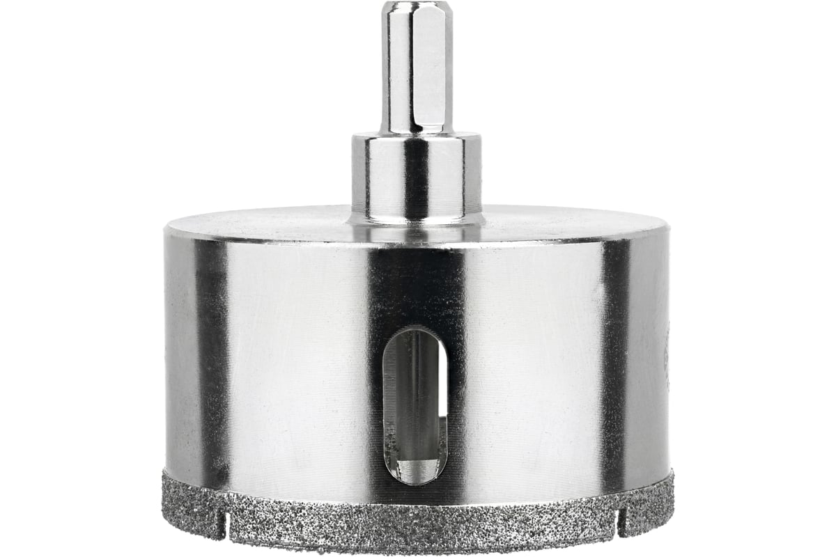 Коронка алмазная по керамограниту и керамике с центрирующим сверлом 70 мм Diamond Industrial DIDCSC070