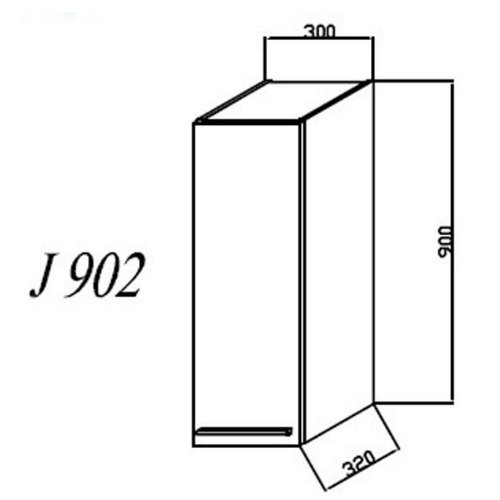 Шкаф подвесной Kolpa-San Jolie 30x90