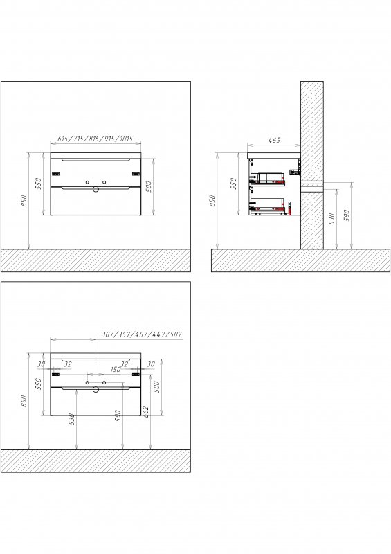 Мебель для ванной BelBagno Etna 81x46x53 см Rovere Bianco