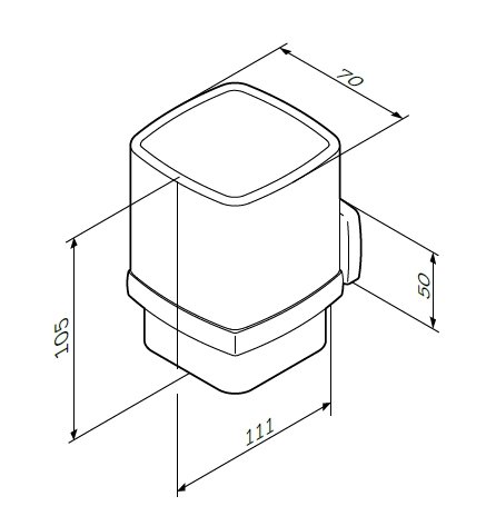 Стакан подвесной Am.Pm Gem A9034300