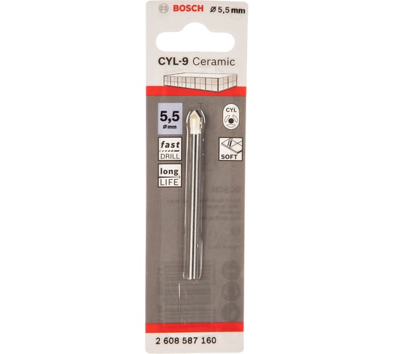 Сверло CYL-9 Ceramic (5.5x70 мм) Bosch 2608587160