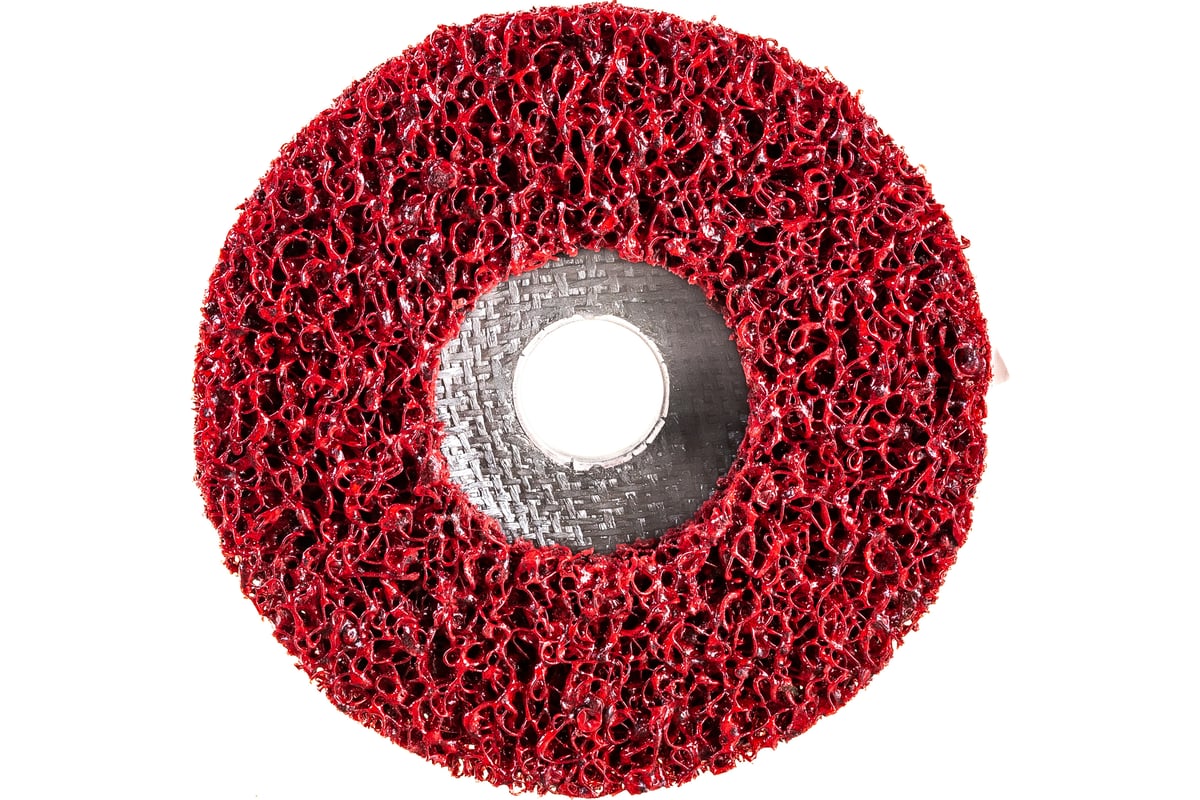 Диск зачистной Clean Strip Red 127х22 мм с фибровой оправкой BlackFox 12580
