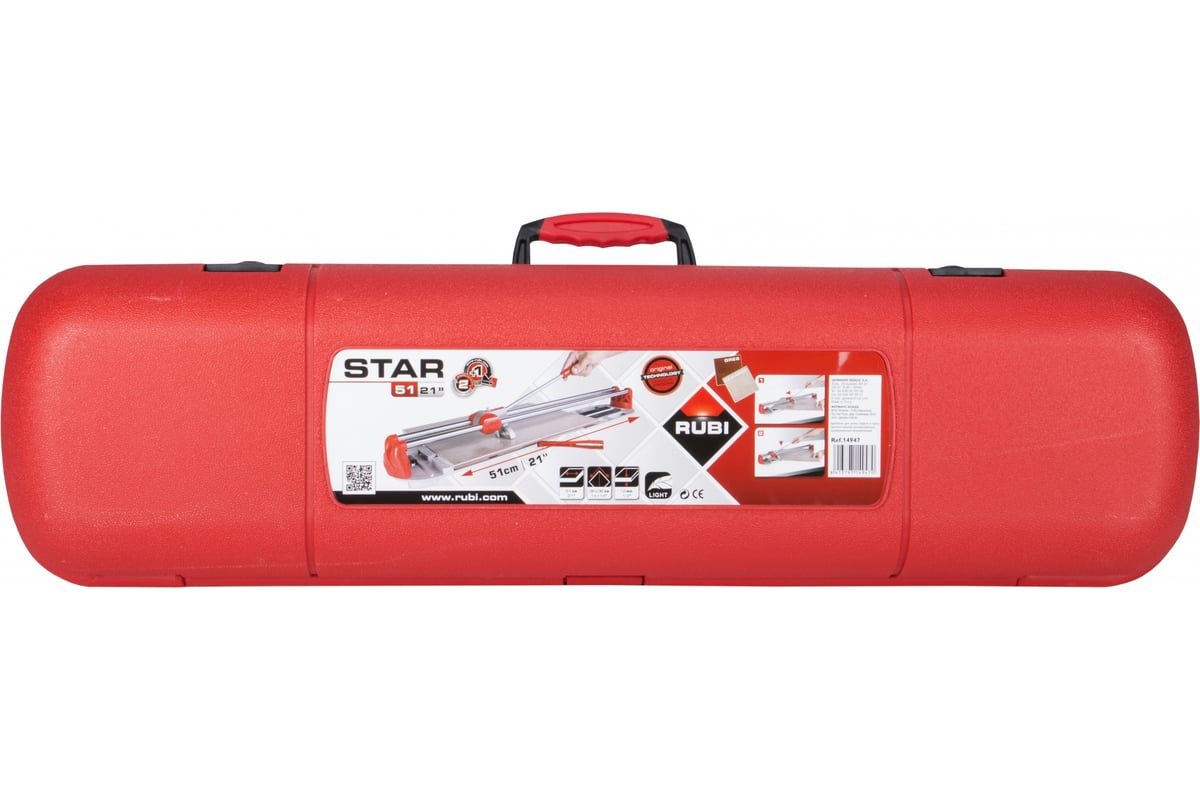 Ручной плиткорез в кейсе RUBI STAR-51 14947