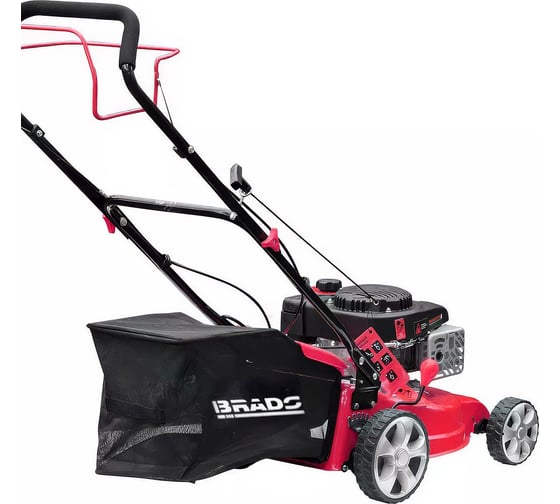 Газонокосилка бензиновая BRADO BL40S 40 см, самоход, 4 л.с., стальная дека, травосборник 45 л 00-00024917