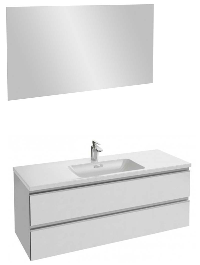 Мебель для ванной Jacob Delafon Vox 120 см белый блестящий