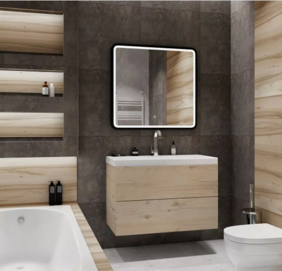 Тумба с раковиной Art&Max Verona Push 90 см