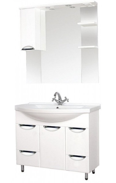 Мебель для ванной SanMaria Милан 75 белый
