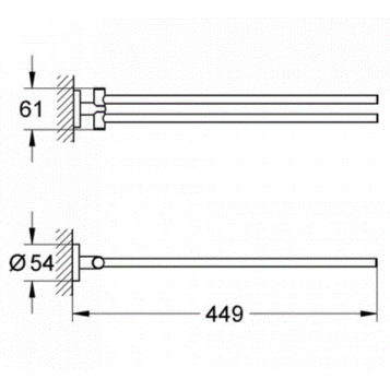 Полотенцедержатель Grohe Essentials 40371001