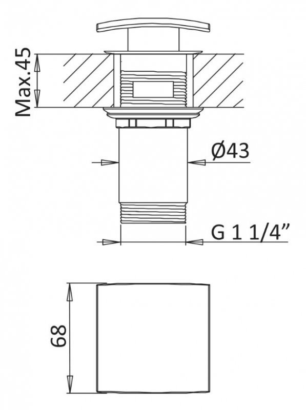 Смеситель для раковины Cezares PORTA-LS1-NOP черный матовый