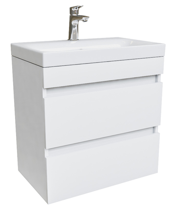Мебель для ванной Iddis Zodiac 60 см подвесная с ящиками, белый