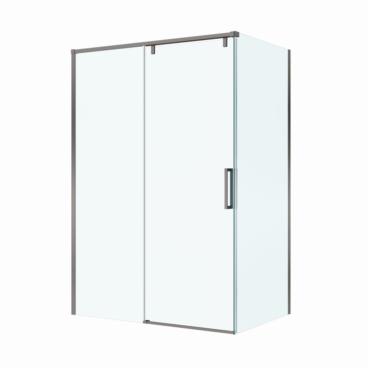 Душевой уголок BelBagno SOFT_CLOSE-1-AH-1-140/80-C-GM 140x80 прозрачный, оружейная сталь Душевой уголок BelBagno SOFT_CLOSE-1-AH-1-140/80-C-GM 140x80 прозрачный, оружейная сталь
