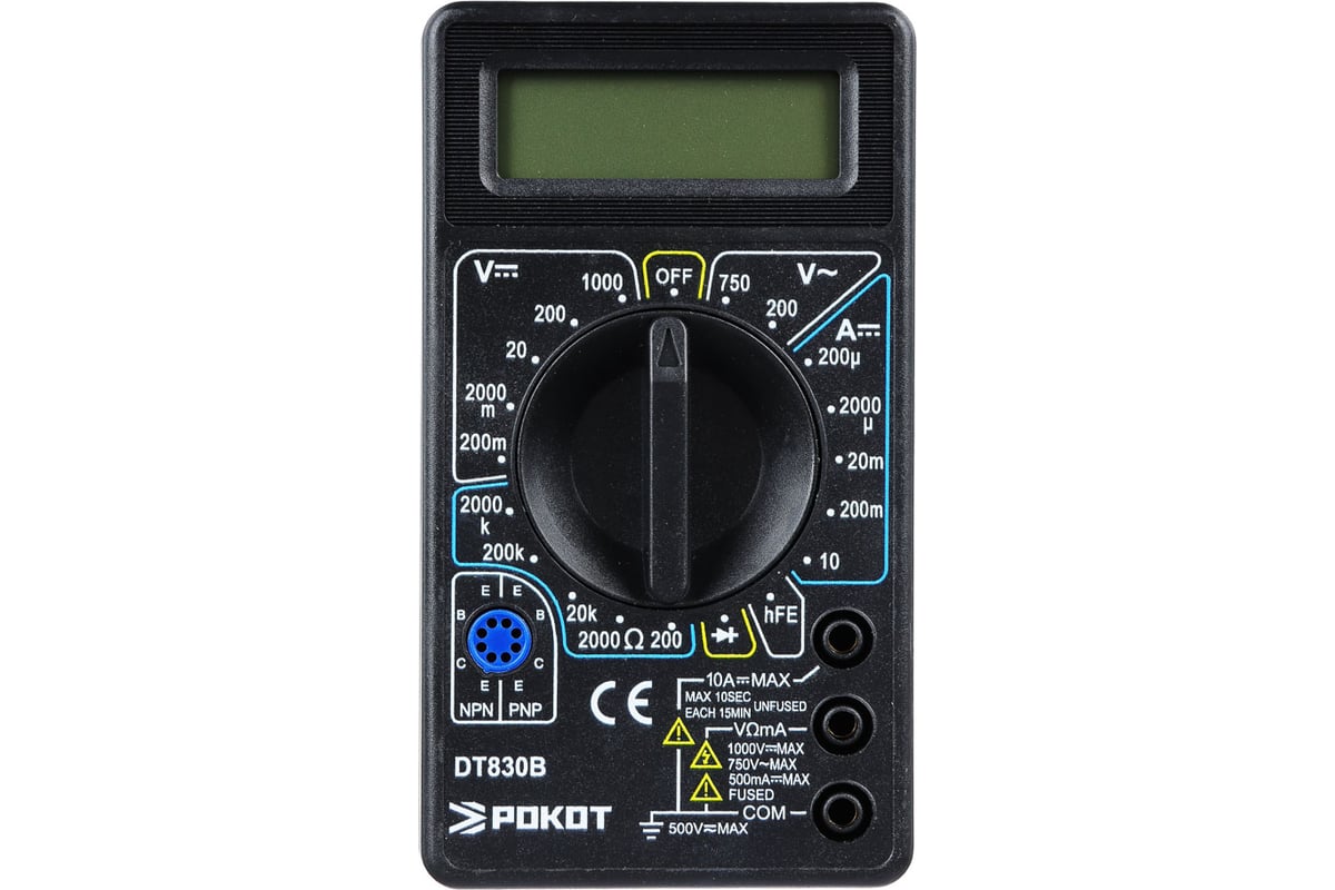 Цифровой мультиметр Рокот DT-830В 660-014