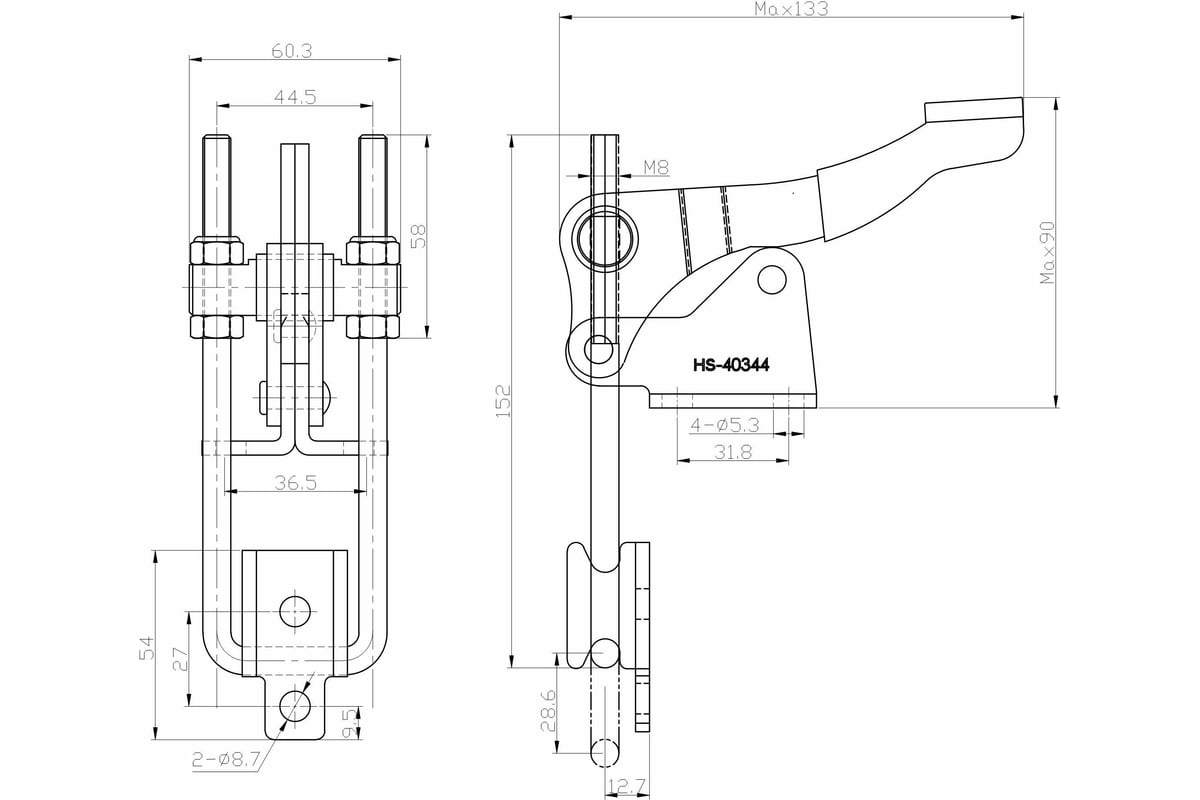 Стягивающий зажим HS CLAMP HS-40344