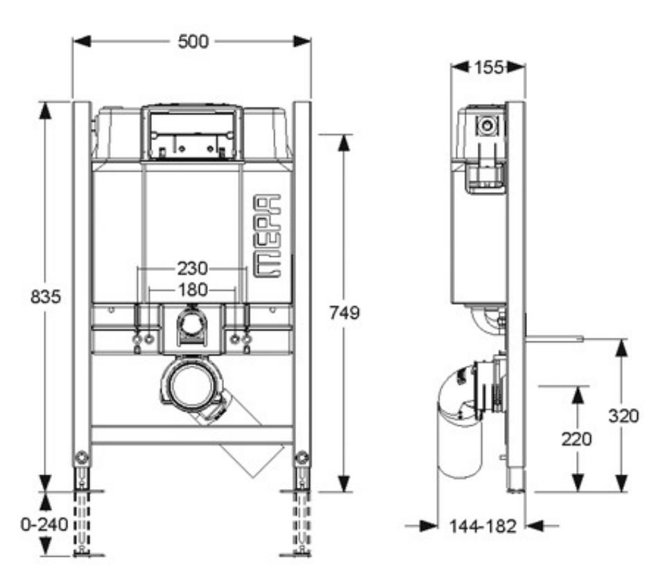 Инсталляция для унитаза MEPA VariVIT B31 511103