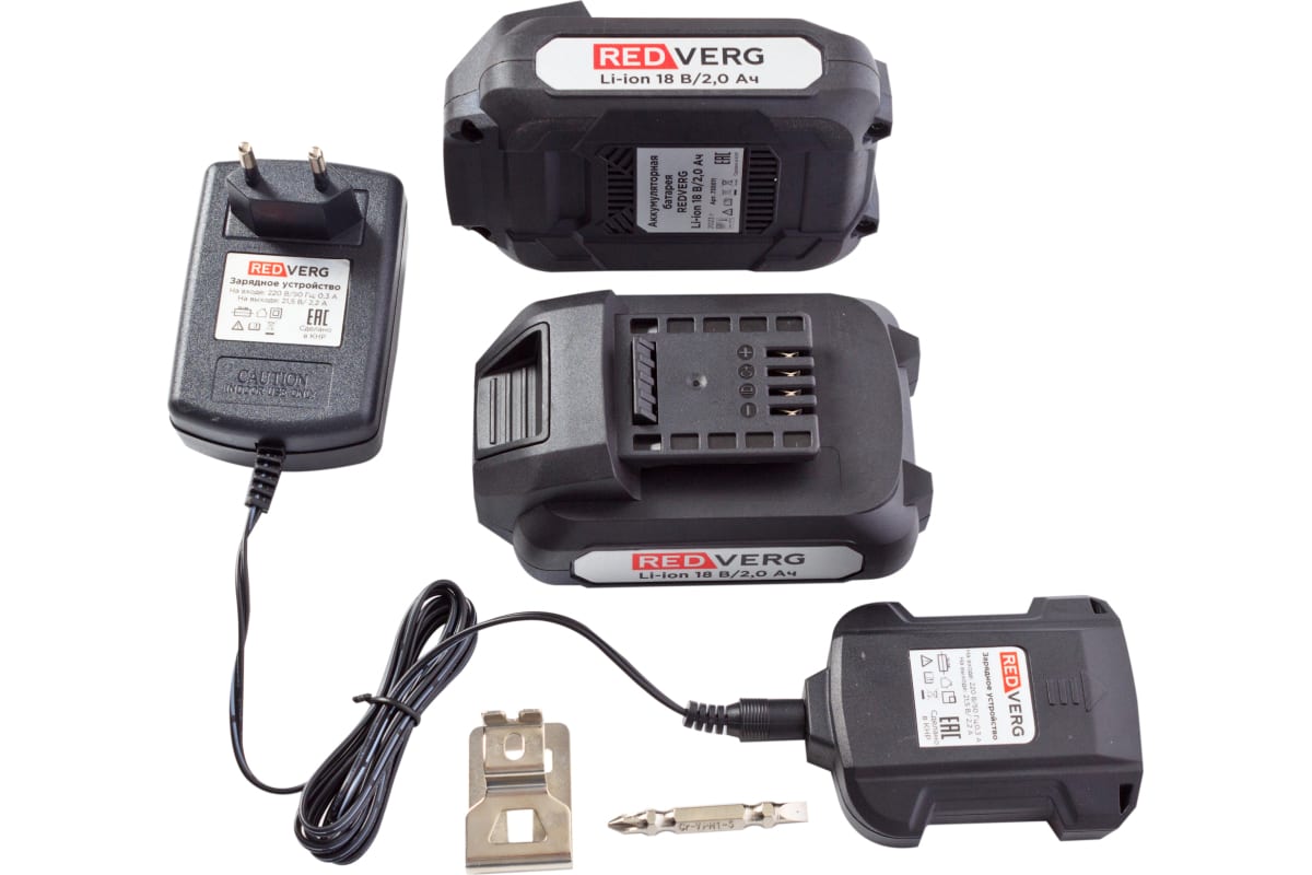 Аккумуляторный бесщеточный шуруповерт Redverg RD-S18MBL/U 6679856