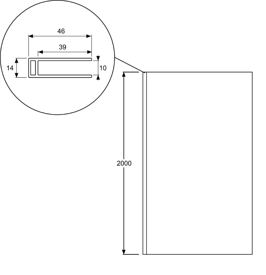 Боковая стенка Jacob Delafon Contra 90x200 E22FT90-GA