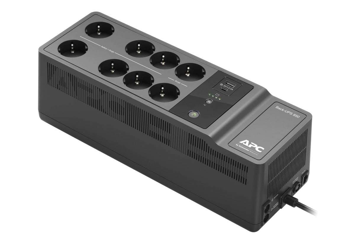 Источник бесперебойного питания APC Back-UPS ES, Ожидание (оффлайн), 650 ВА / 400 Вт BE650G2-RS