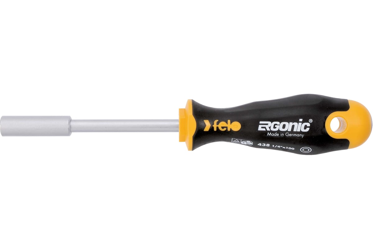 Отвертка Felo Ergonic с насадкой под биты 1/4" 43812540