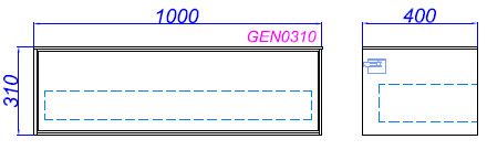 Тумба подвесная Aqwella 5 stars Genesis 100 миллениум серый