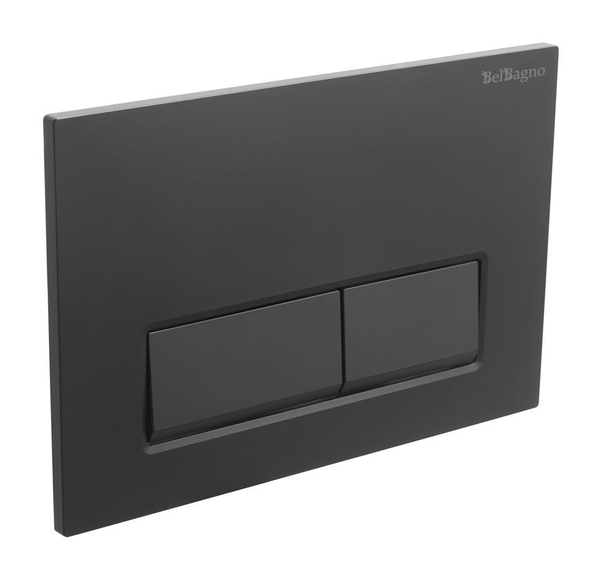 Кнопка смыва BelBagno BB-15R-NERO.M черный матовый Кнопка смыва BelBagno BB-15R-NERO.M черный матовый