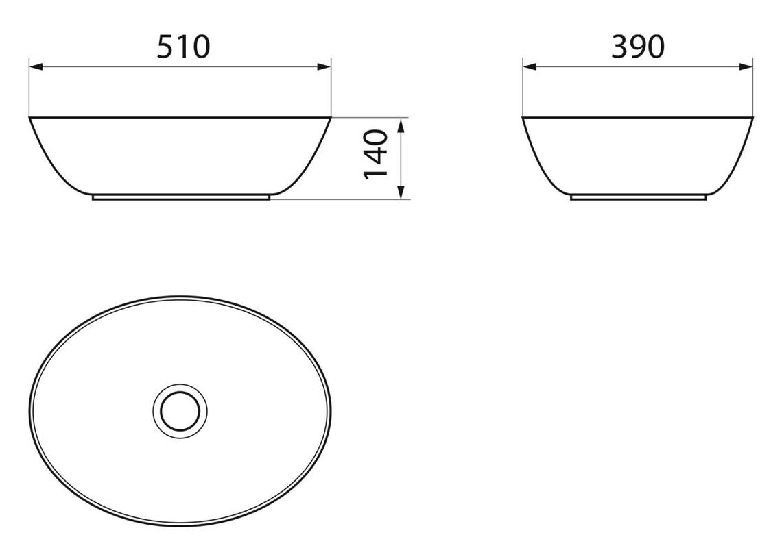 Раковина Point Артемида PN43151WB 51 см белый